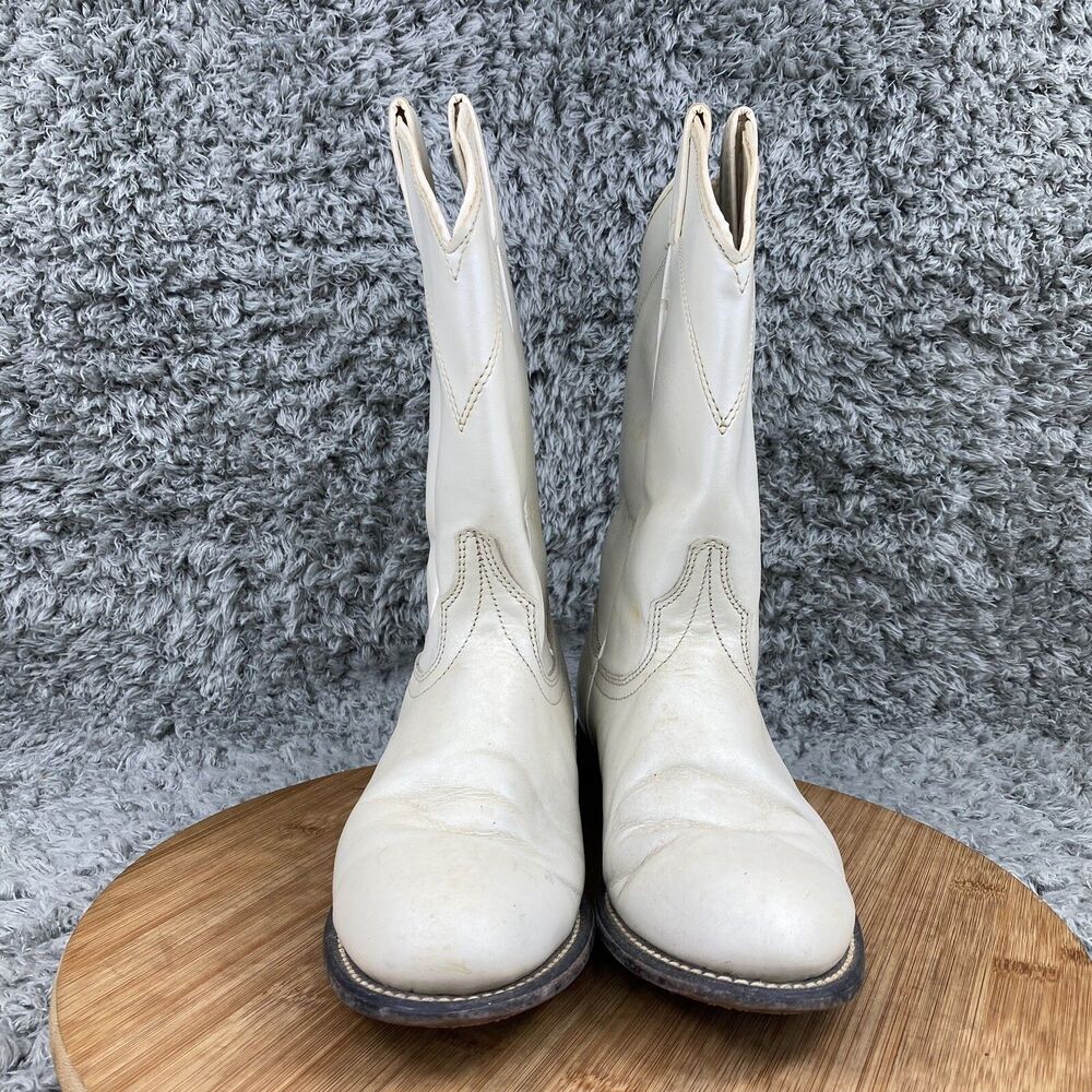 Laredo Western Boots Women's Size 6.5 M Cowboy Pearl White - Picture 3 of 10